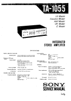 Sony TA-1055 - Service Manual 